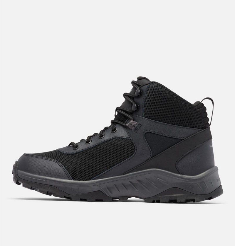 Columbia Trailstorm Ascend Mid Waterproof Men's Hiking Shoes Black | OKRNWF-359