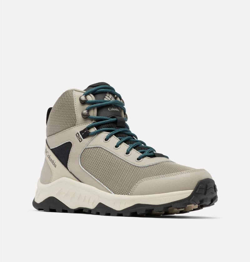 Columbia Trailstorm Ascend Mid Waterproof Men's Hiking Shoes Beige | SLMPHY-294