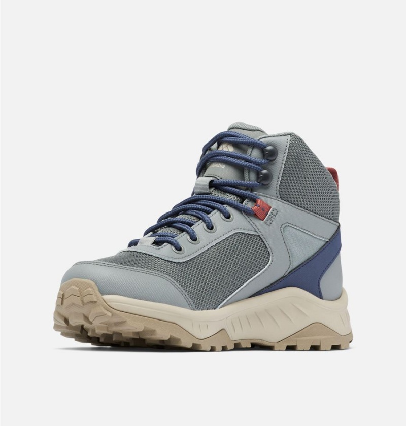Columbia Trailstorm Ascend Mid Waterproof Women's Hiking Shoes Grey | KGLFYT-563