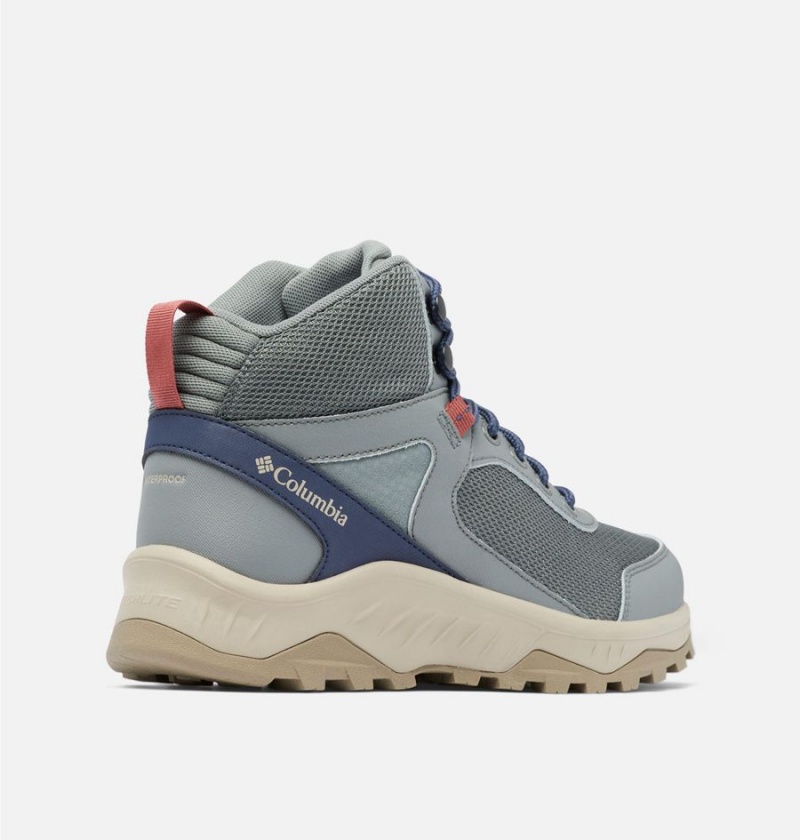 Columbia Trailstorm Ascend Mid Waterproof Women's Hiking Shoes Grey | KGLFYT-563