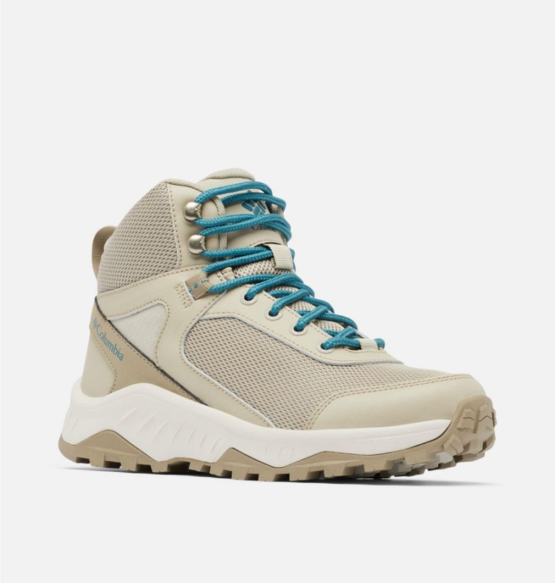 Columbia Trailstorm Ascend Mid Waterproof Women's Hiking Shoes Beige | OLRBYX-842