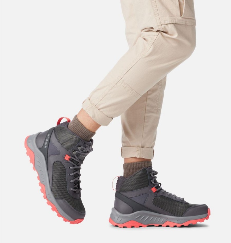 Columbia Trailstorm Ascend Mid Waterproof Women's Hiking Shoes Grey | MEGPTQ-135
