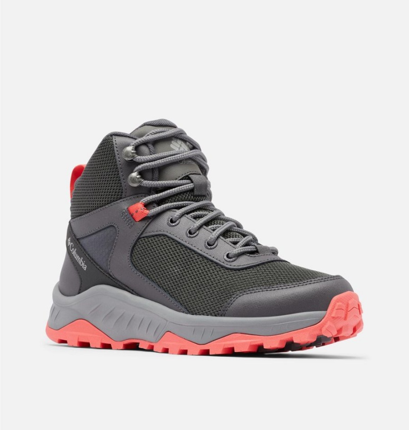 Columbia Trailstorm Ascend Mid Waterproof Women's Hiking Shoes Grey | MEGPTQ-135