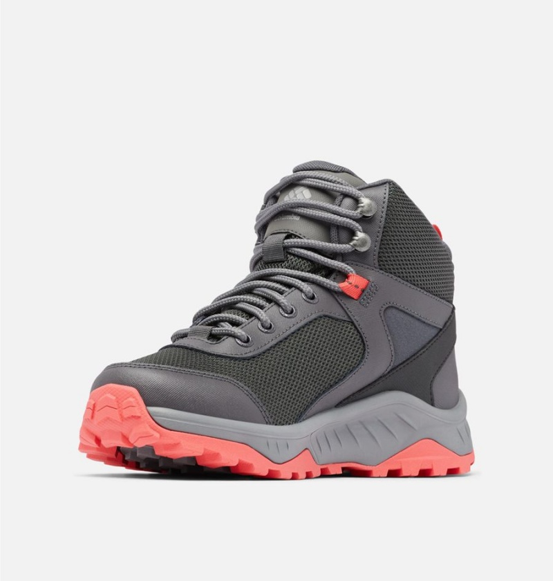 Columbia Trailstorm Ascend Mid Waterproof Women's Hiking Shoes Grey | MEGPTQ-135