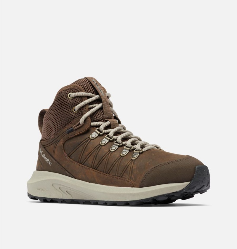 Columbia Trailstorm Crest Mid Waterproof Women's Hiking Shoes Brown | GFXYEZ-475