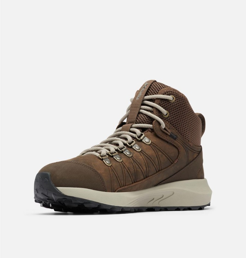 Columbia Trailstorm Crest Mid Waterproof Women's Hiking Shoes Brown | GFXYEZ-475
