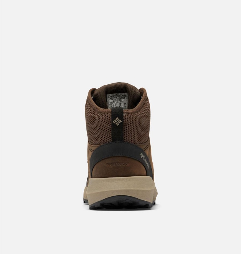 Columbia Trailstorm Crest Mid Waterproof Men's Hiking Shoes Brown | FIANCM-746