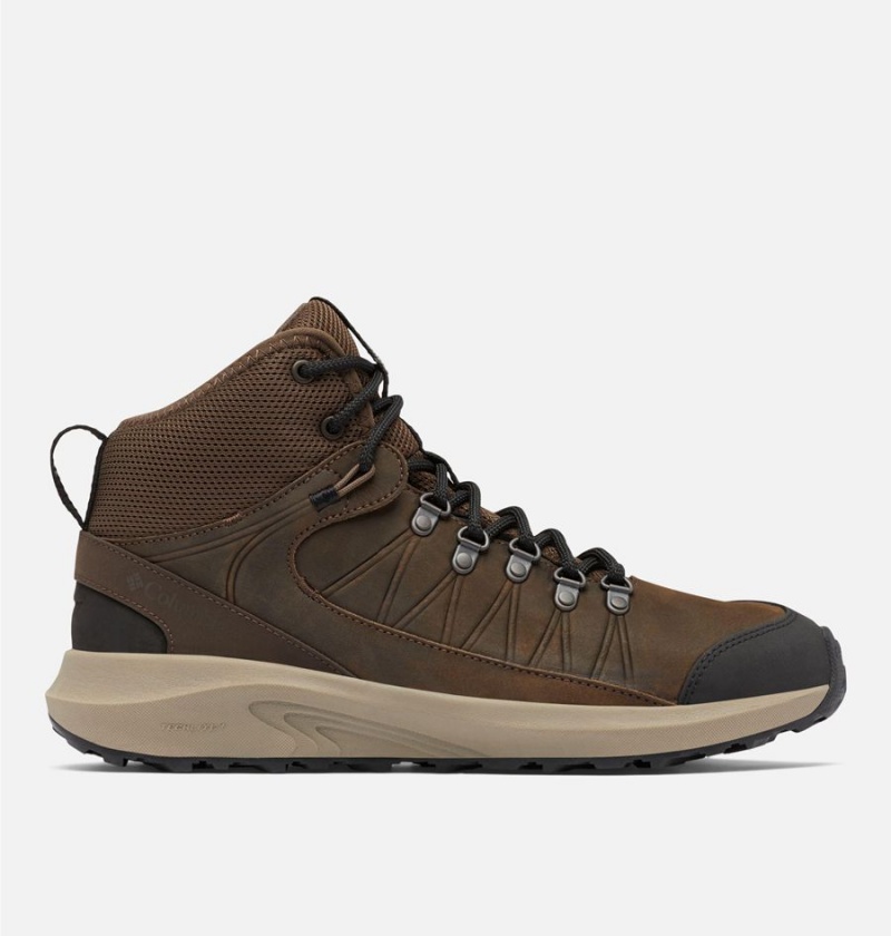 Columbia Trailstorm Crest Mid Waterproof Men\'s Hiking Shoes Brown | FIANCM-746