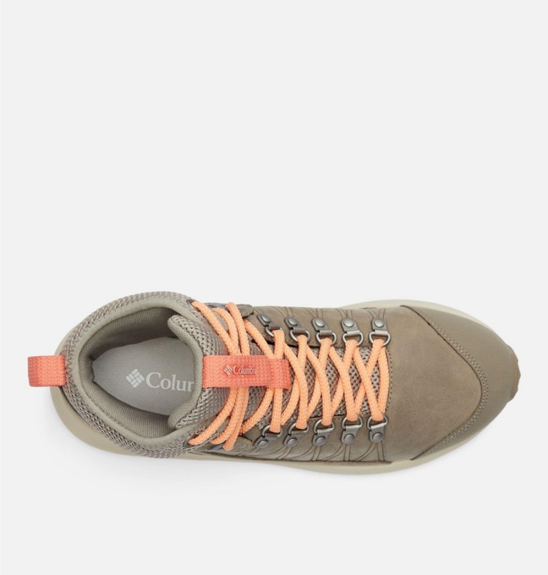 Columbia Trailstorm Crest Mid Waterproof Women's Hiking Shoes Brown | DWUALB-024