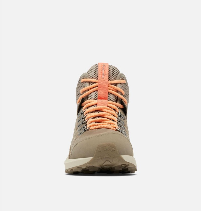 Columbia Trailstorm Crest Mid Waterproof Women's Hiking Shoes Brown | DWUALB-024