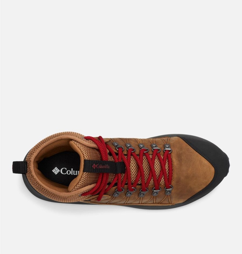 Columbia Trailstorm Crest Mid Waterproof Men's Hiking Shoes Brown | EFQMHI-452