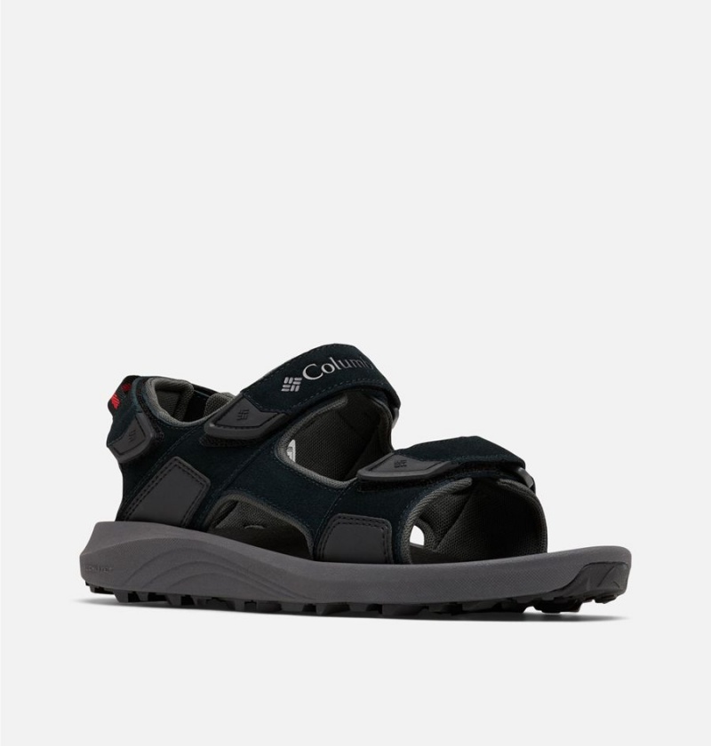 Columbia Trailstorm Hiker 3-Strap Men's Sandals Black | ZSFTVC-789