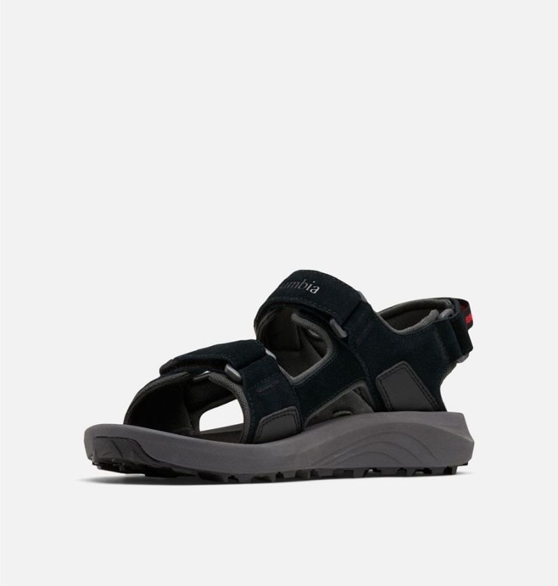 Columbia Trailstorm Hiker 3-Strap Men's Sandals Black | ZSFTVC-789