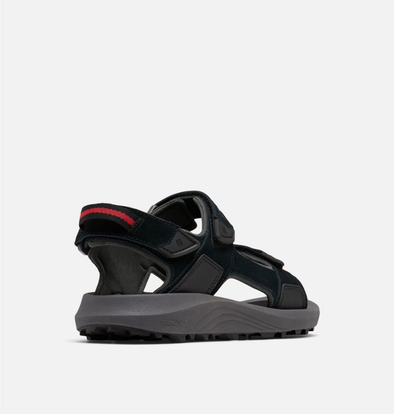 Columbia Trailstorm Hiker 3-Strap Men's Sandals Black | ZSFTVC-789
