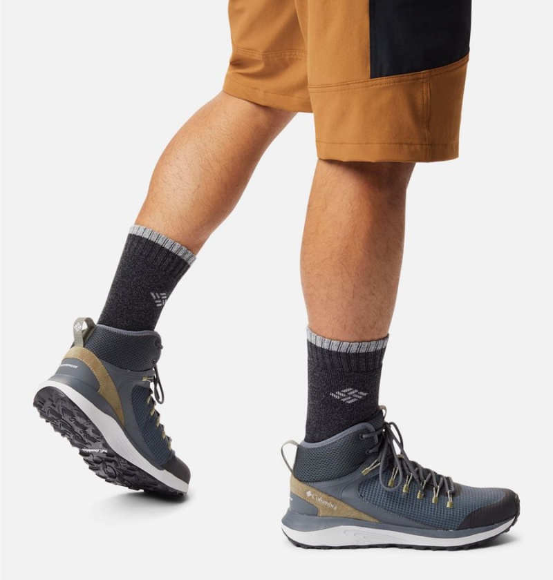 Columbia Trailstorm Mid Waterproof Men's Hiking Shoes Grey | XMBAGJ-169