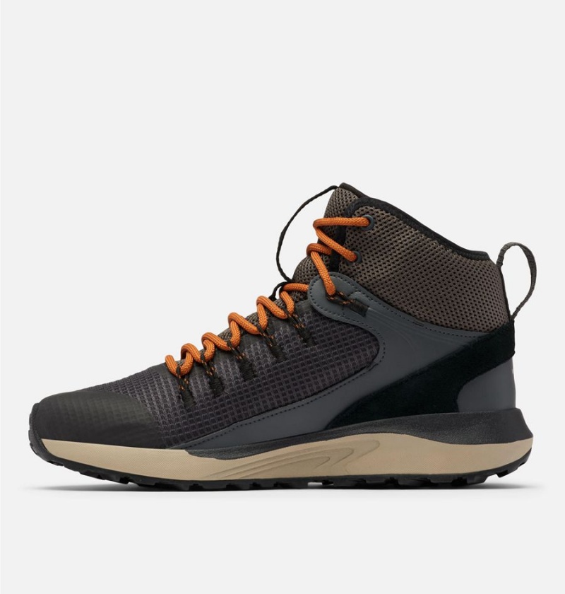 Columbia Trailstorm Mid Waterproof Men's Hiking Shoes Black | FMWTXJ-795