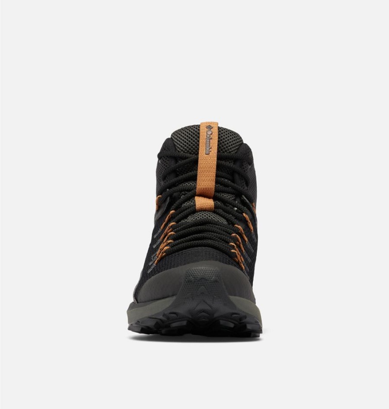 Columbia Trailstorm Mid Waterproof Men's Hiking Shoes Black | OGMQYR-065