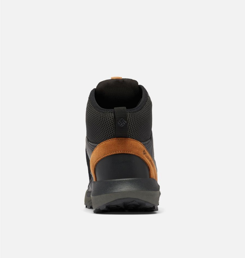 Columbia Trailstorm Mid Waterproof Men's Hiking Shoes Black | OGMQYR-065