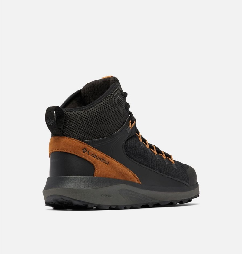 Columbia Trailstorm Mid Waterproof Men's Hiking Shoes Black | OGMQYR-065