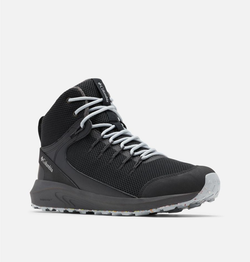 Columbia Trailstorm Mid Waterproof Omni Heat Men's Hiking Shoes Black | KIRECZ-316