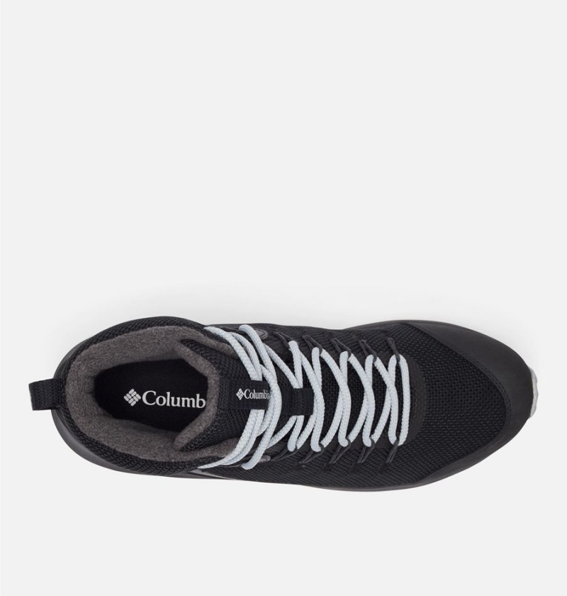 Columbia Trailstorm Mid Waterproof Omni Heat Men's Hiking Shoes Black | KIRECZ-316