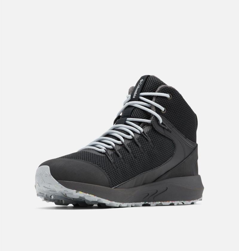 Columbia Trailstorm Mid Waterproof Omni Heat Men's Hiking Shoes Black | KIRECZ-316