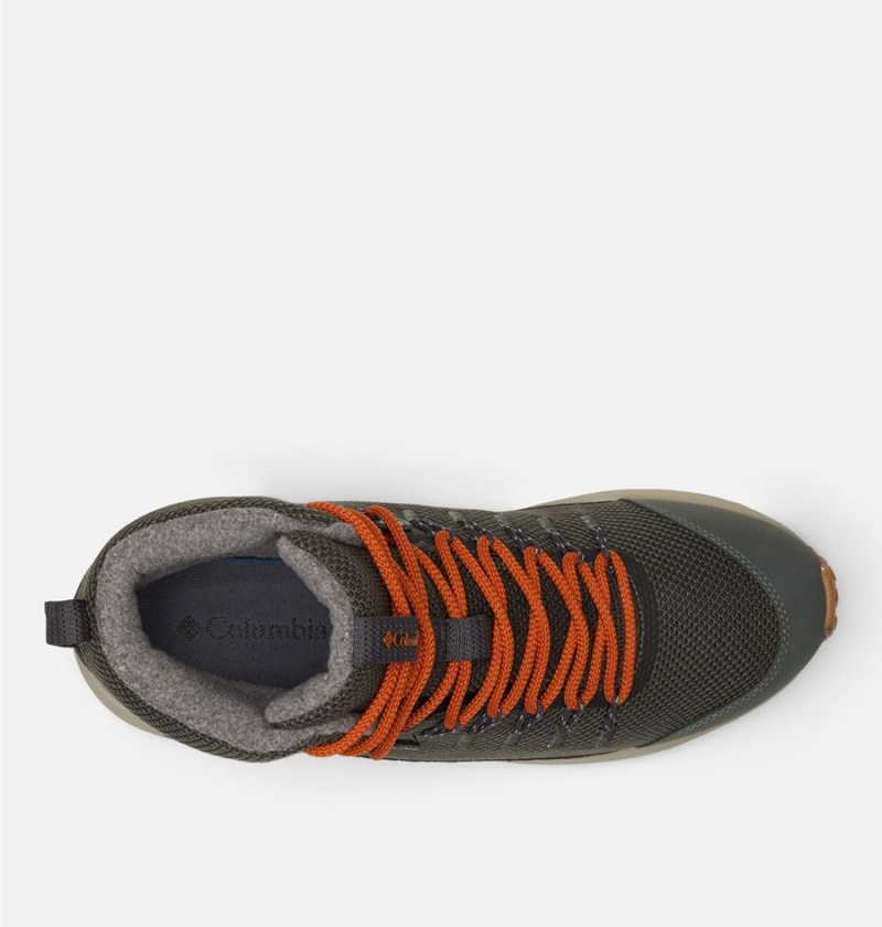 Columbia Trailstorm Mid Waterproof Omni Heat Men's Hiking Shoes Green | ETFDHU-041