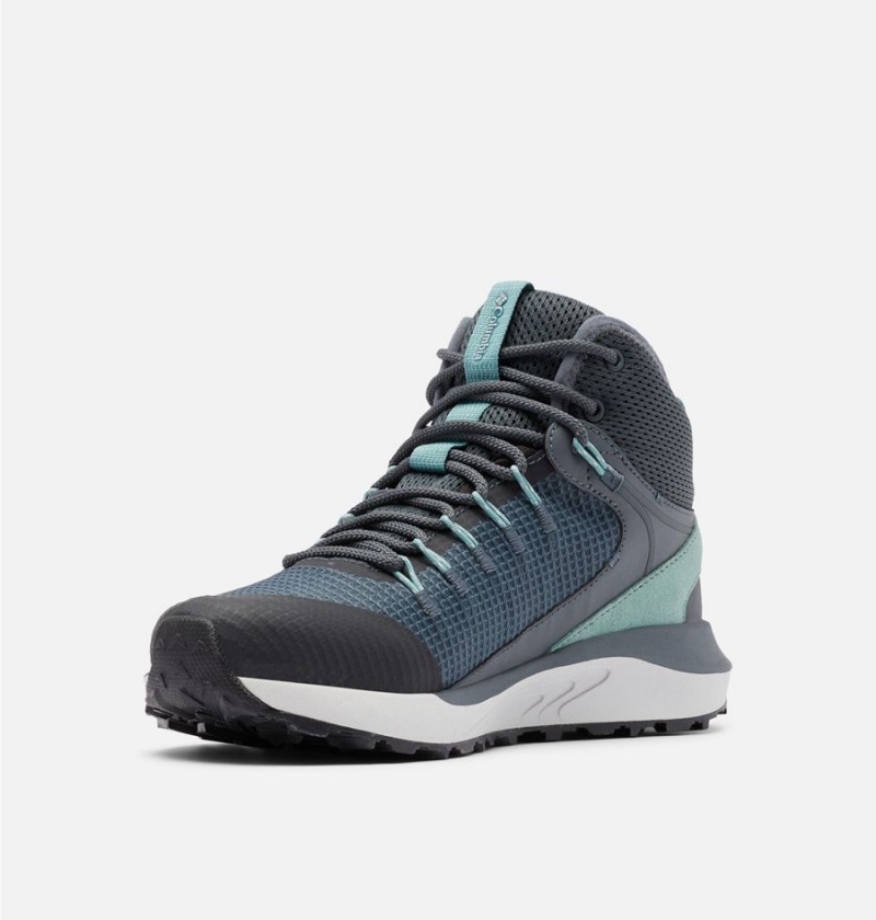 Columbia Trailstorm Mid Waterproof Women's Hiking Shoes Navy | KFBXRG-130