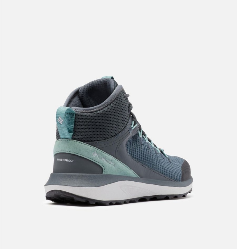Columbia Trailstorm Mid Waterproof Women's Hiking Shoes Navy | KFBXRG-130