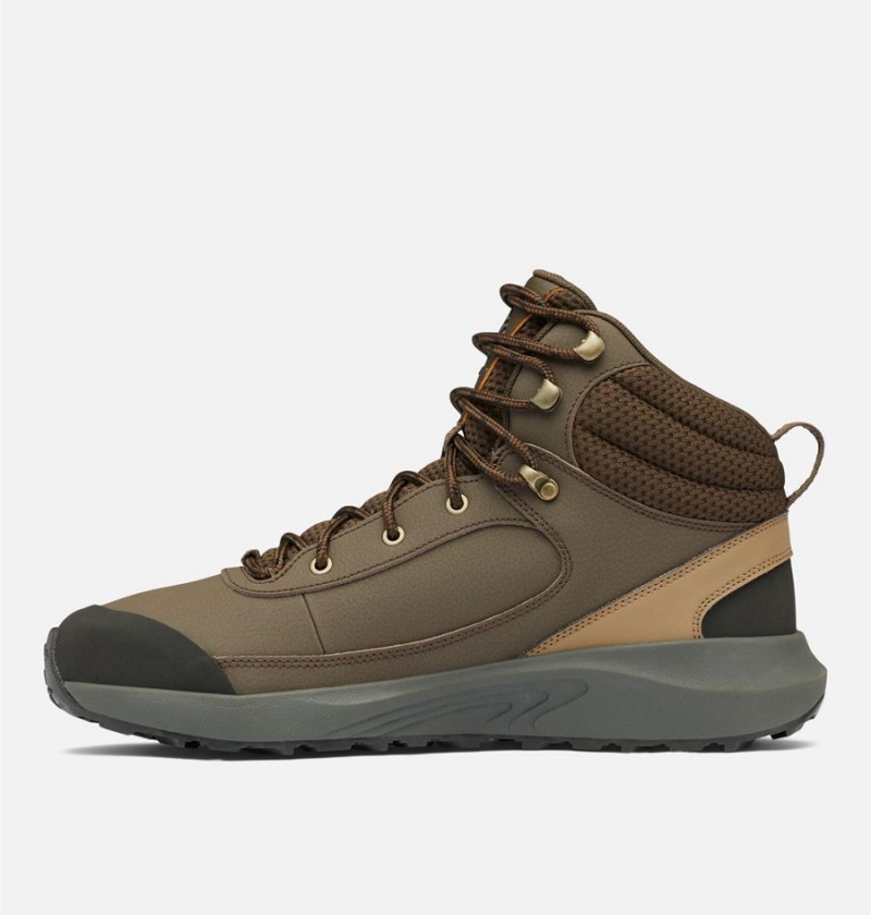 Columbia Trailstorm Peak Mid Men's Hiking Shoes Brown | MNZEFL-398