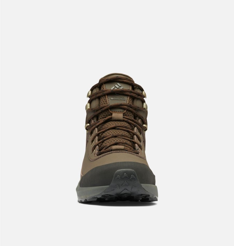 Columbia Trailstorm Peak Mid Men's Hiking Shoes Brown | MNZEFL-398
