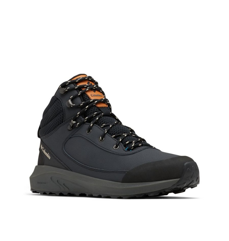 Columbia Trailstorm Peak Mid Men's Hiking Shoes Black | OIWNXU-189