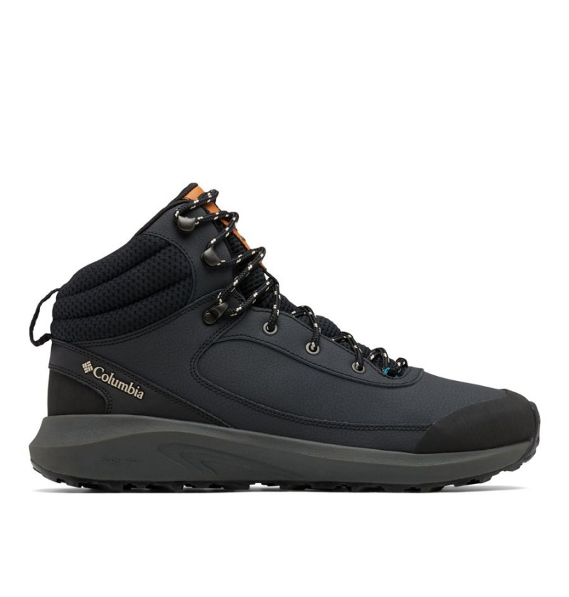Columbia Trailstorm Peak Mid Men\'s Hiking Shoes Black | OIWNXU-189