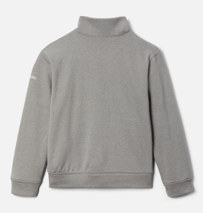 Columbia Trek French Terry Half Zip Pullover Kids' Fleece Grey | LWZJPS-457