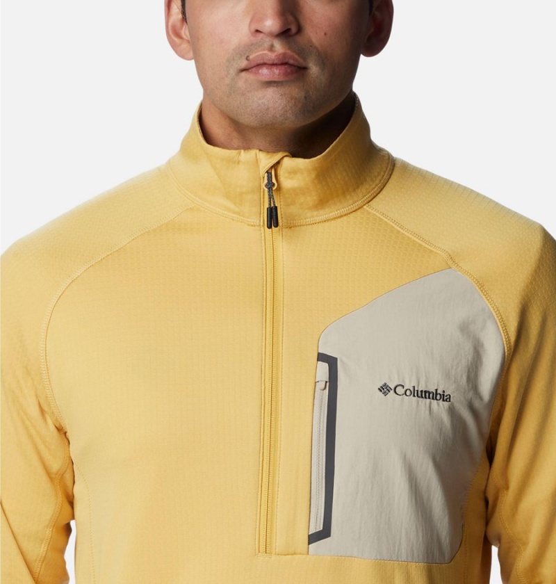 Columbia Triple Canyon Half Zip Men's Pullover Yellow | RBXIGA-107