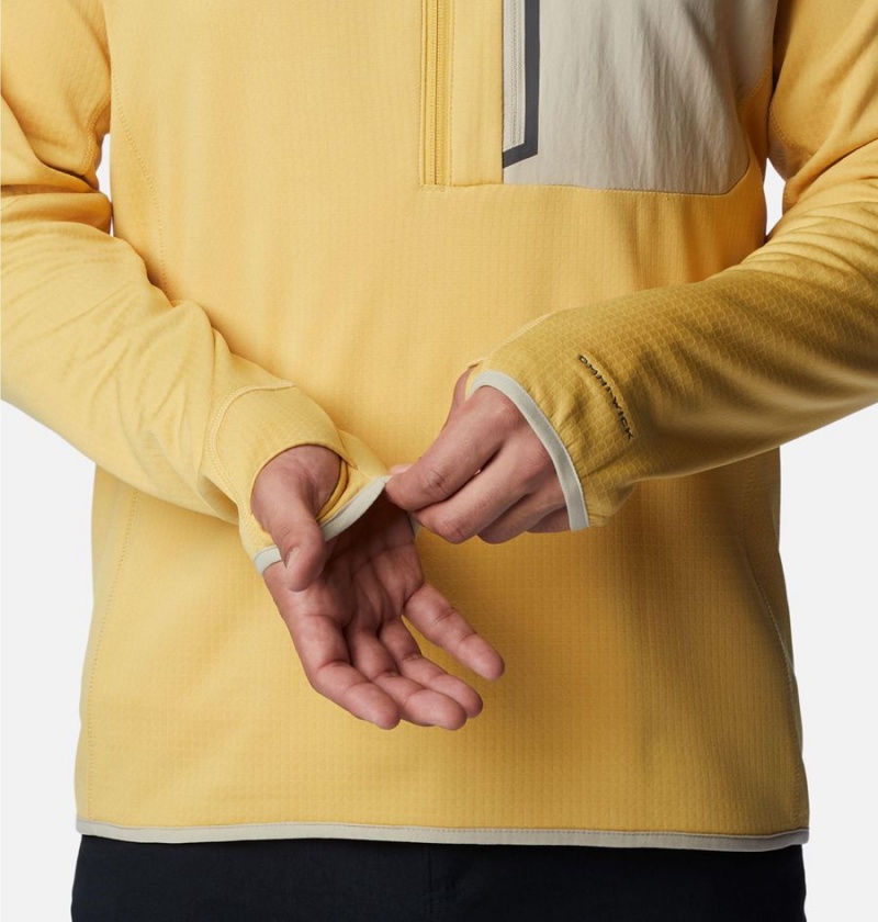 Columbia Triple Canyon Half Zip Men's Pullover Yellow | RBXIGA-107