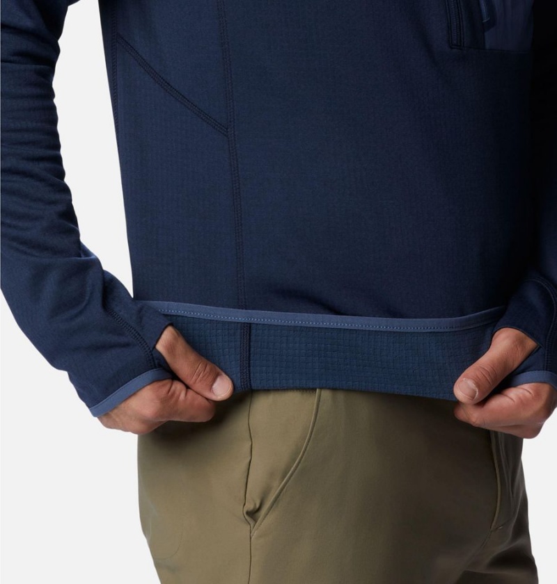 Columbia Triple Canyon Half Zip Men's Pullover Navy | DUFRSI-562