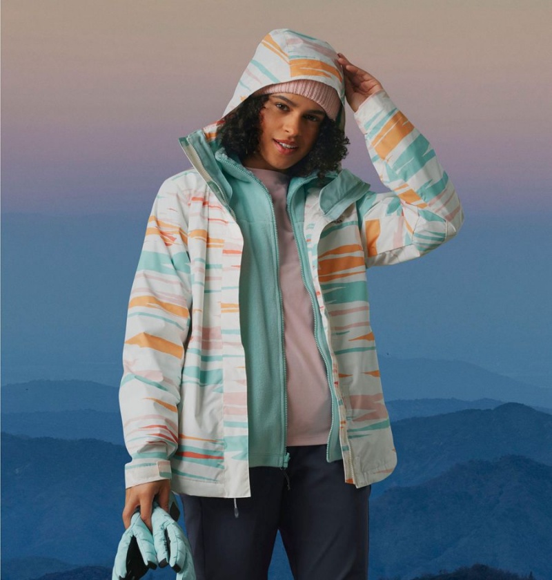 Columbia Tunnel Falls II Interchange Women's 3 In 1 Jackets White | WECKGJ-401