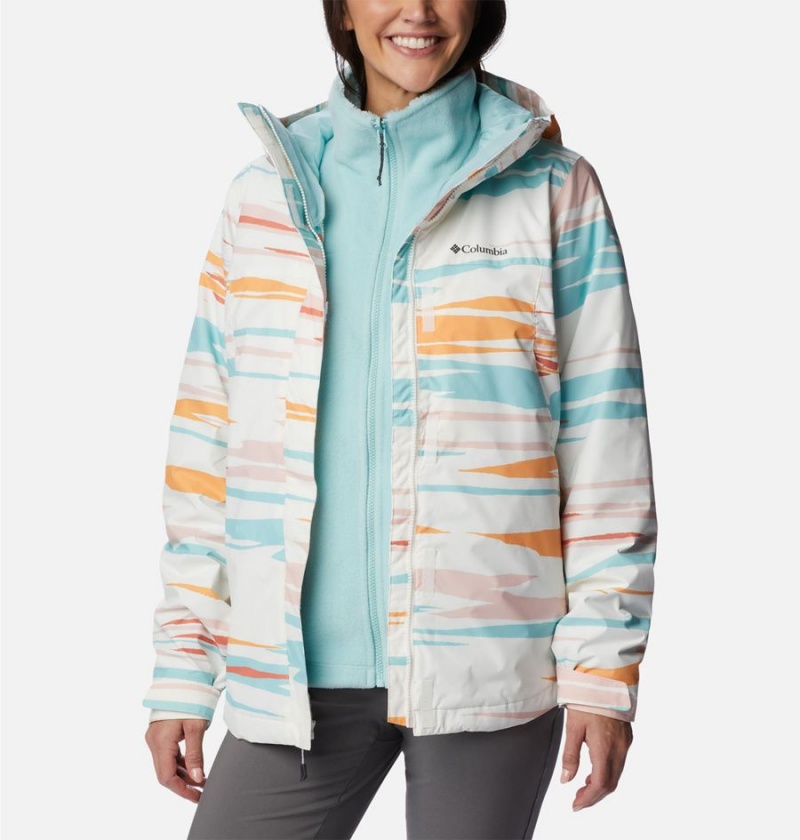 Columbia Tunnel Falls II Interchange Women\'s 3 In 1 Jackets White | WECKGJ-401