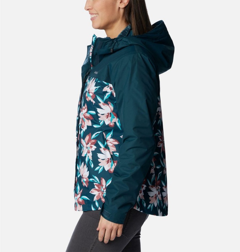 Columbia Tunnel Falls II Interchange Women's 3 In 1 Jackets Turquoise | NKSYMD-643