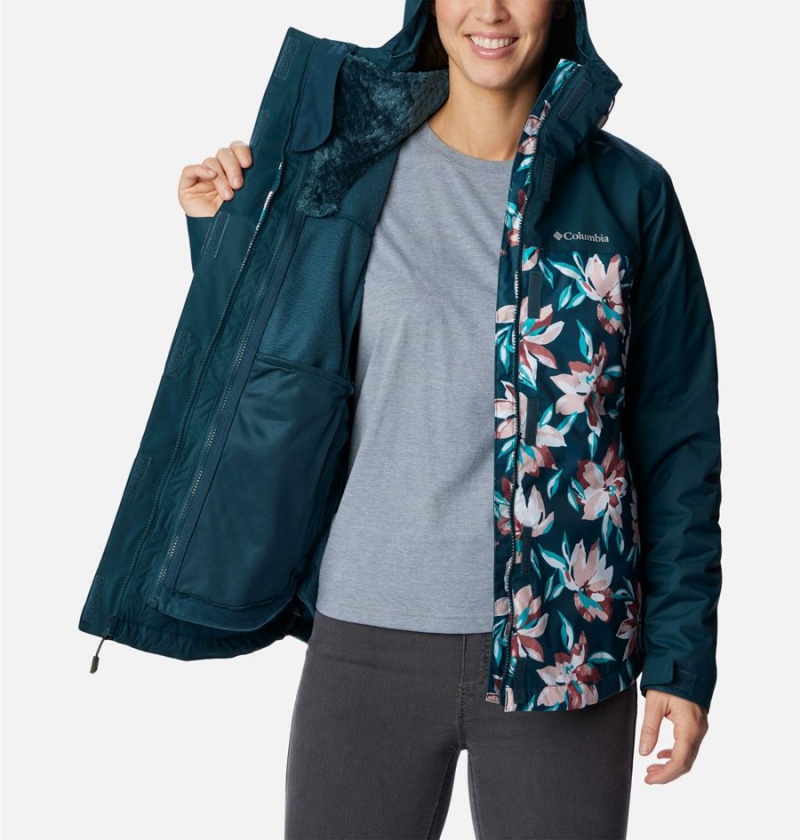 Columbia Tunnel Falls II Interchange Women's 3 In 1 Jackets Turquoise | NKSYMD-643