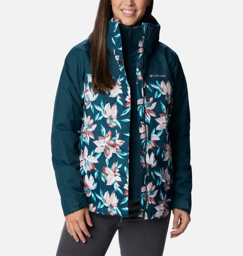 Columbia Tunnel Falls II Interchange Women's 3 In 1 Jackets Turquoise | NKSYMD-643