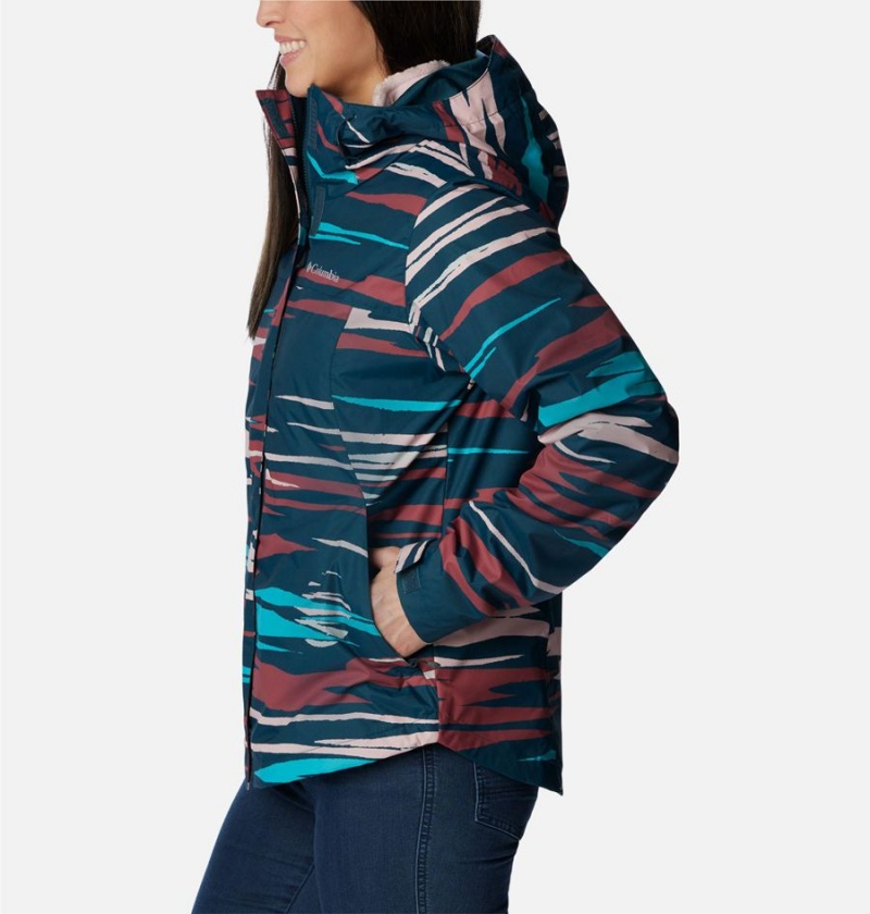 Columbia Tunnel Falls II Interchange Women's 3 In 1 Jackets Turquoise | YAKSPT-754