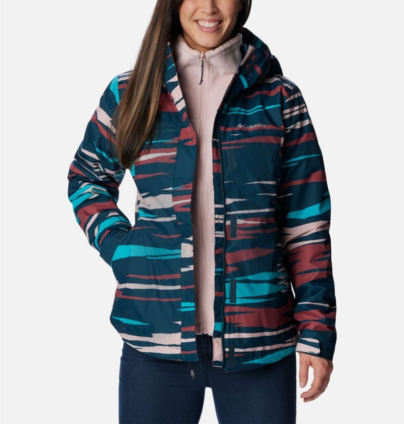 Columbia Tunnel Falls II Interchange Women's 3 In 1 Jackets Turquoise | YAKSPT-754