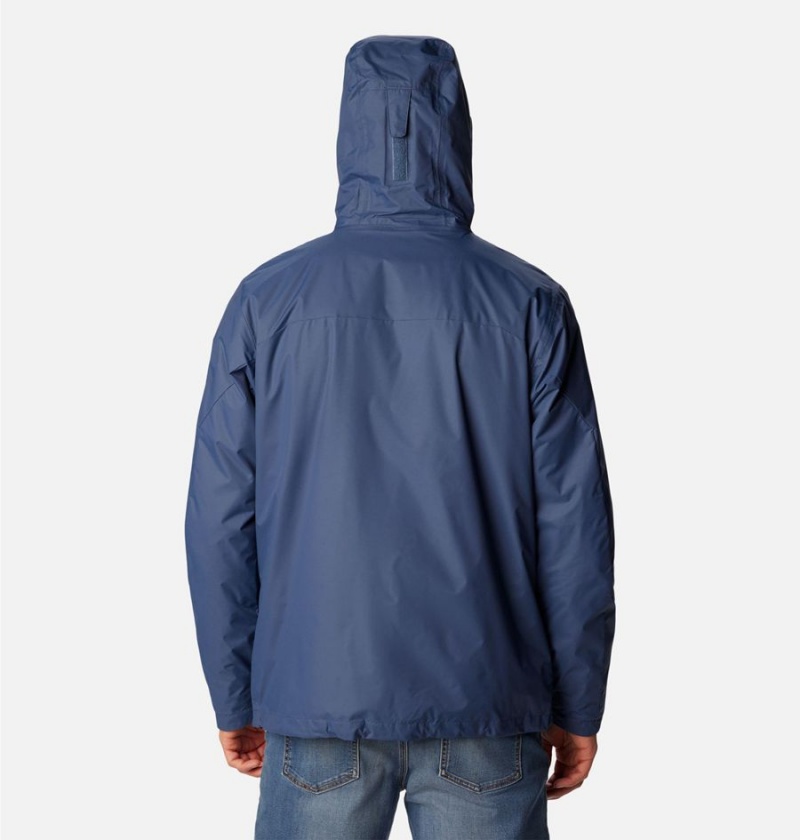Columbia Tunnel Falls Interchange Men's 3 In 1 Jackets Blue | YZEWJQ-548
