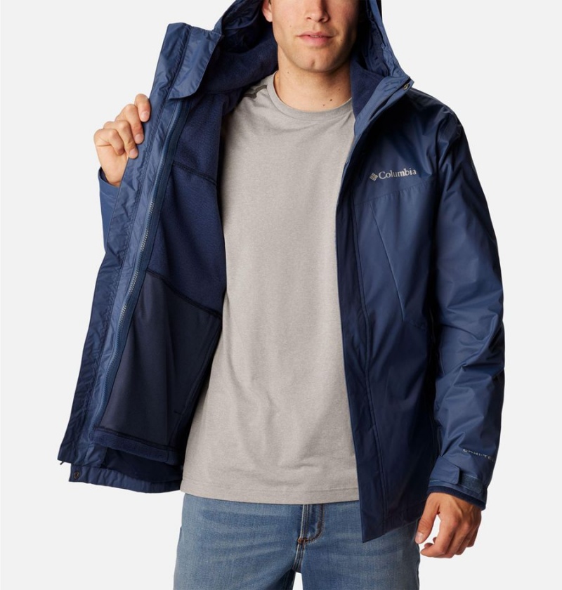 Columbia Tunnel Falls Interchange Men's 3 In 1 Jackets Blue | YZEWJQ-548