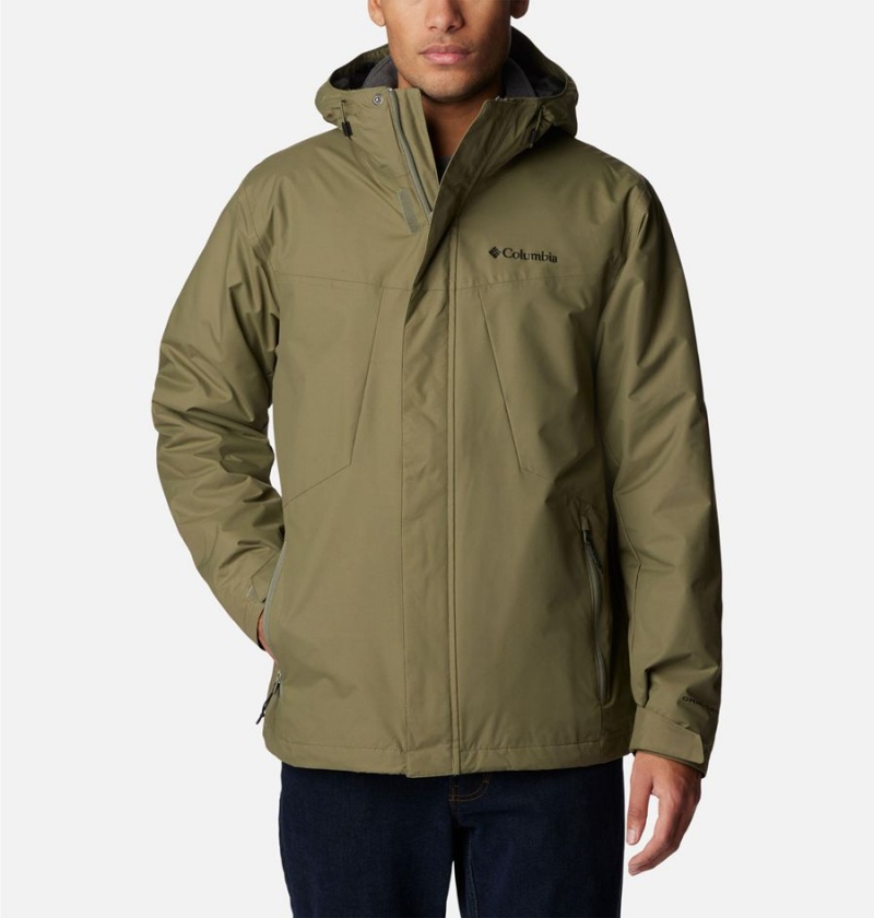 Columbia Tunnel Falls Interchange Men\'s 3 In 1 Jackets Green | MIWSUC-025