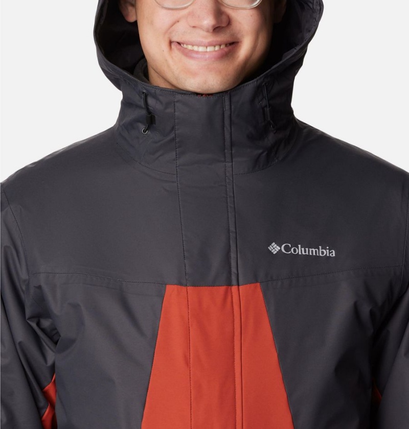 Columbia Tunnel Falls Interchange Men's 3 In 1 Jackets Red | CFIAXN-498