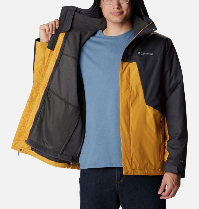 Columbia Tunnel Falls Interchange Men's 3 In 1 Jackets Yellow | LRFYKA-387