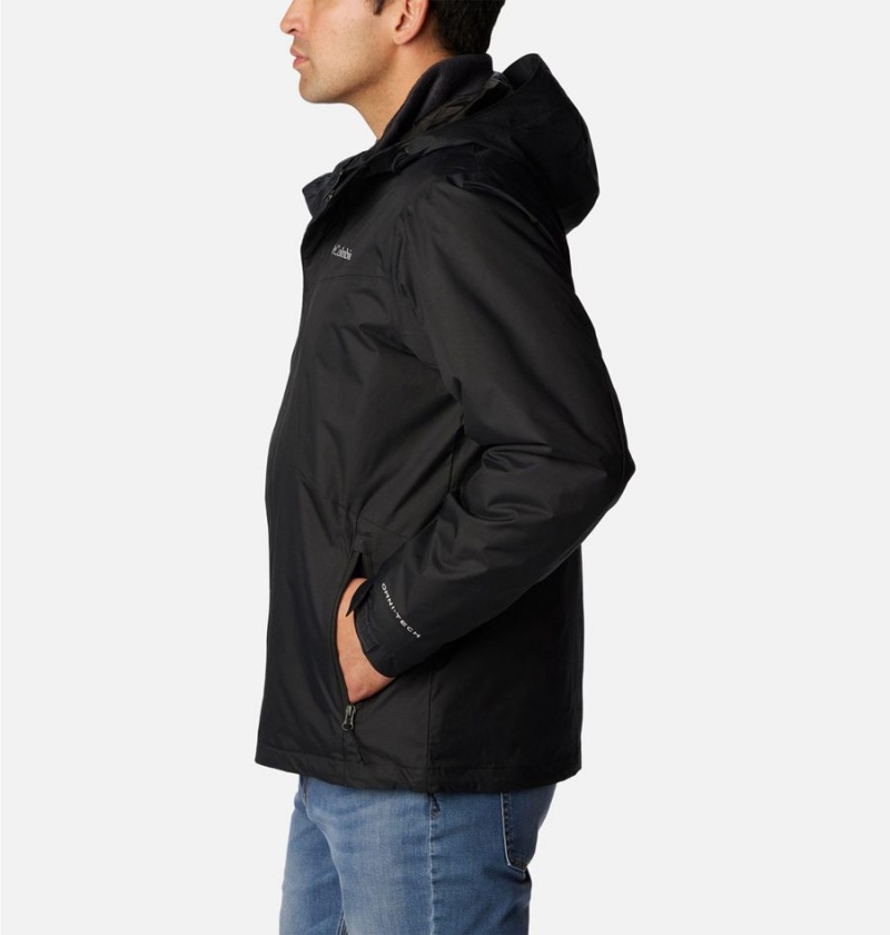 Columbia Tunnel Falls Interchange Men's 3 In 1 Jackets Black | JEOACS-491